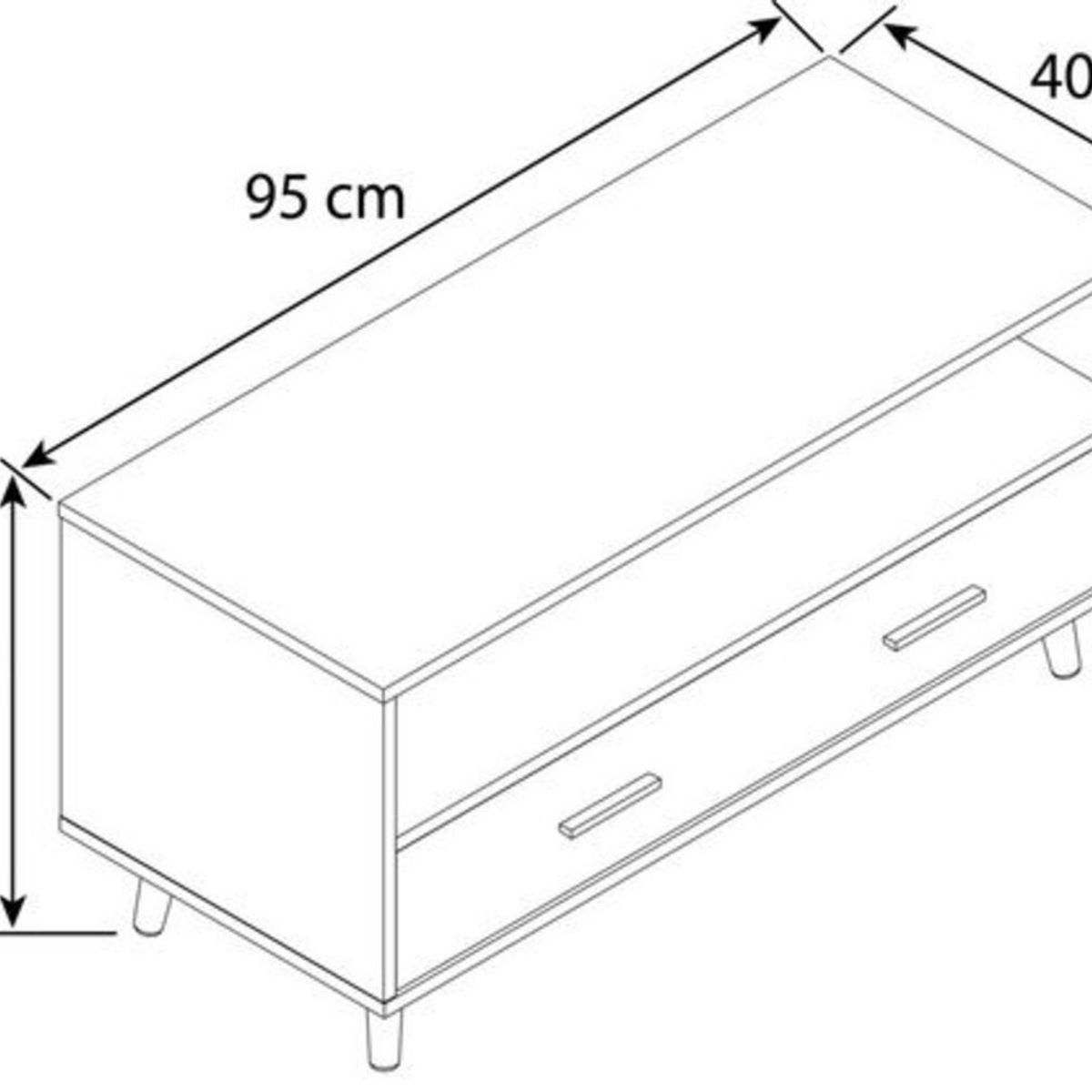 TU MESITA - Mesa de Centro Vintage Cartagena 95cm