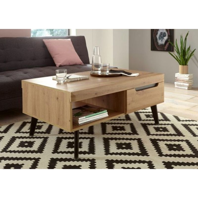 TU MESITA - Mesa de Centro Moderna Montego 1 Cajón