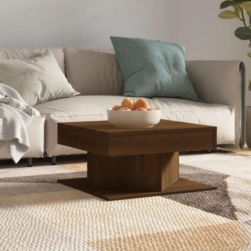 TU MESITA - Mesa de Centro Moderna Barbados Marrón
