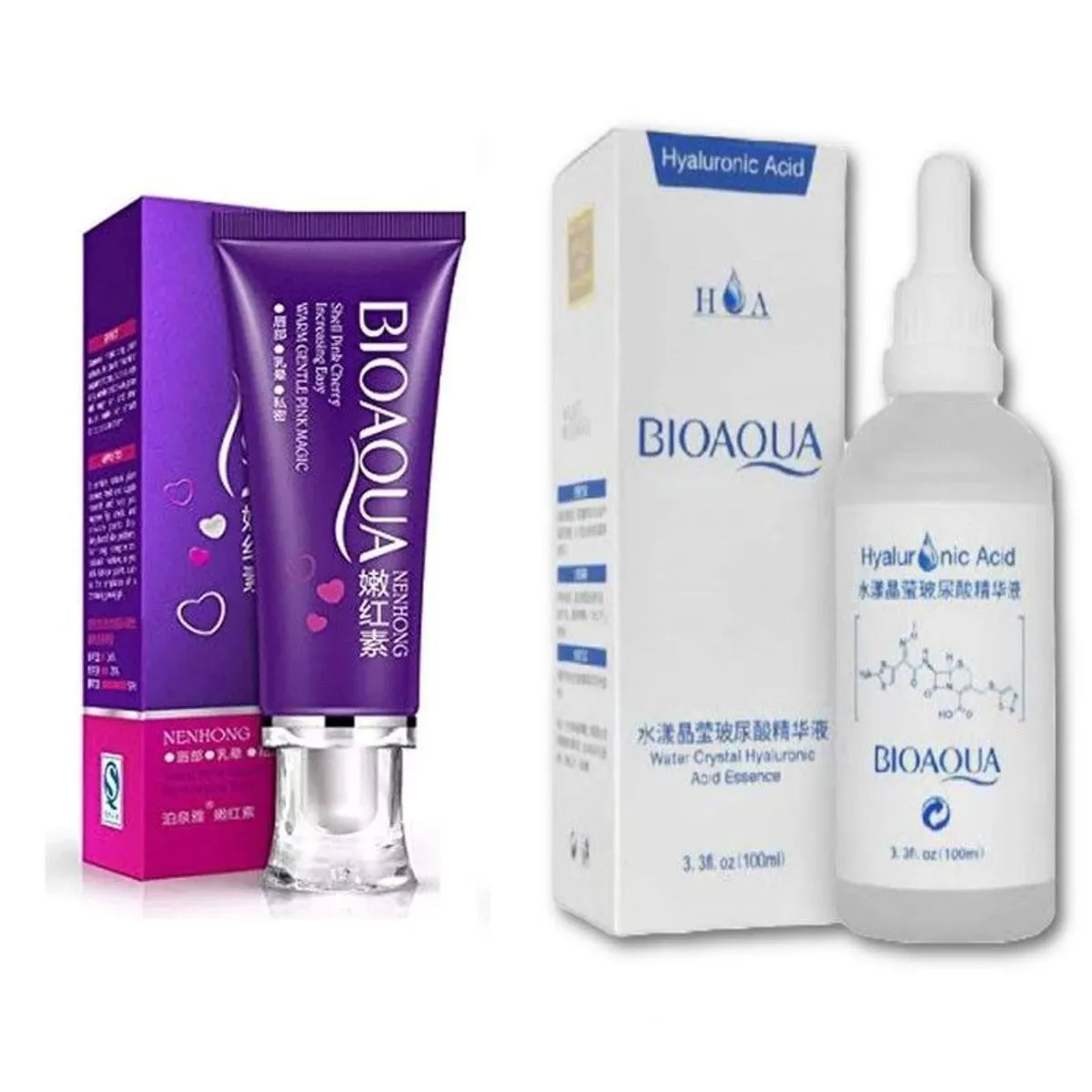 BIOAQUA - PACK CREMA DESPIGMENTANTE ZONAS Y ACIDO HIALURONICO BIOAQUA