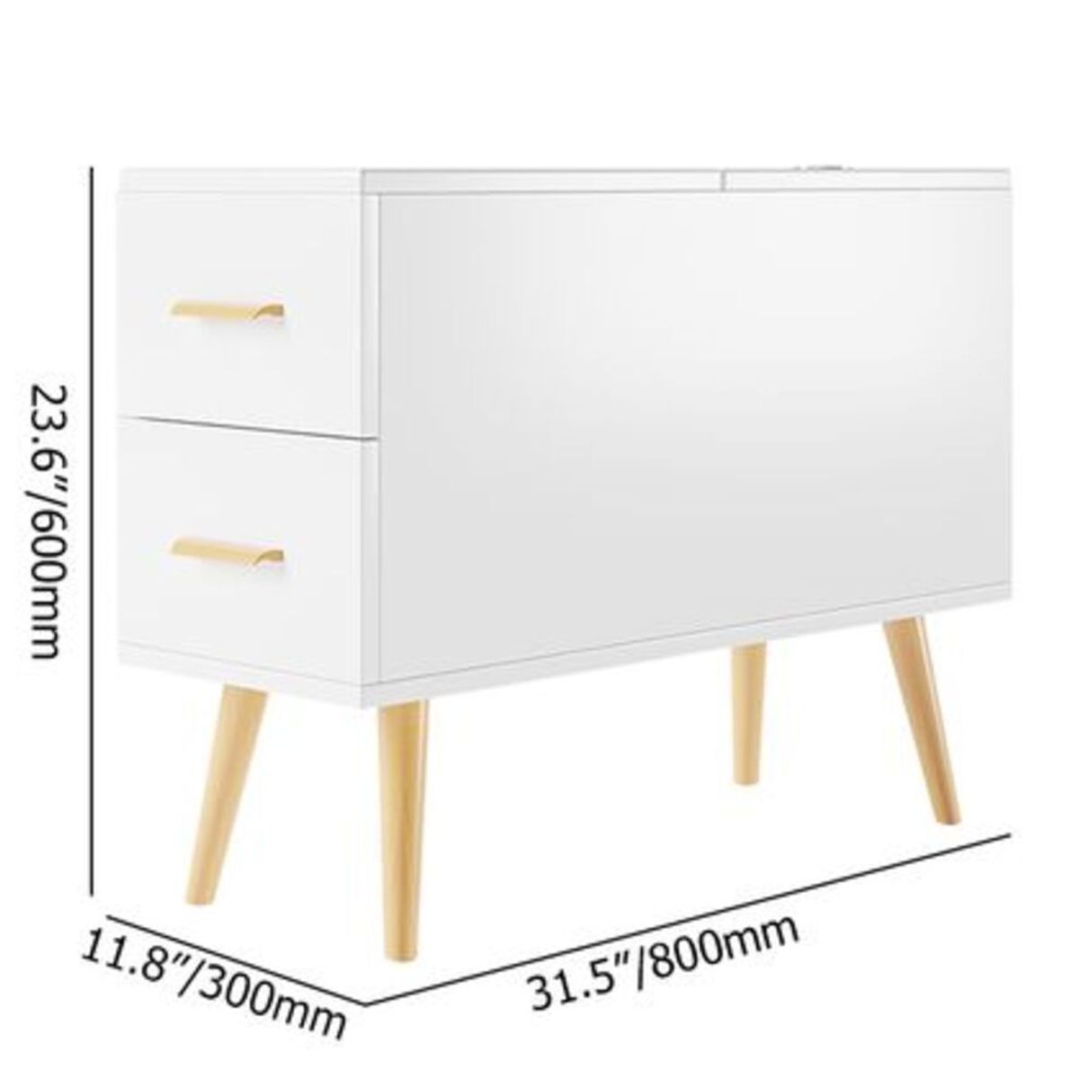 TU MESITA - Mesa Lateral Vintage Qori Blanco