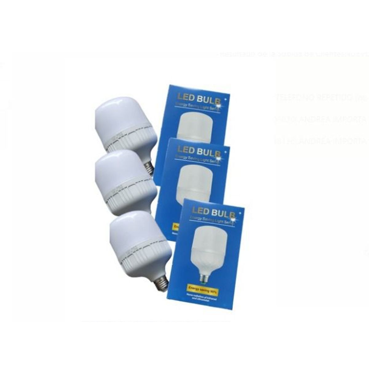 GENERICO - PACK DE 3 BOMBILLA DE LUZ LED 30W