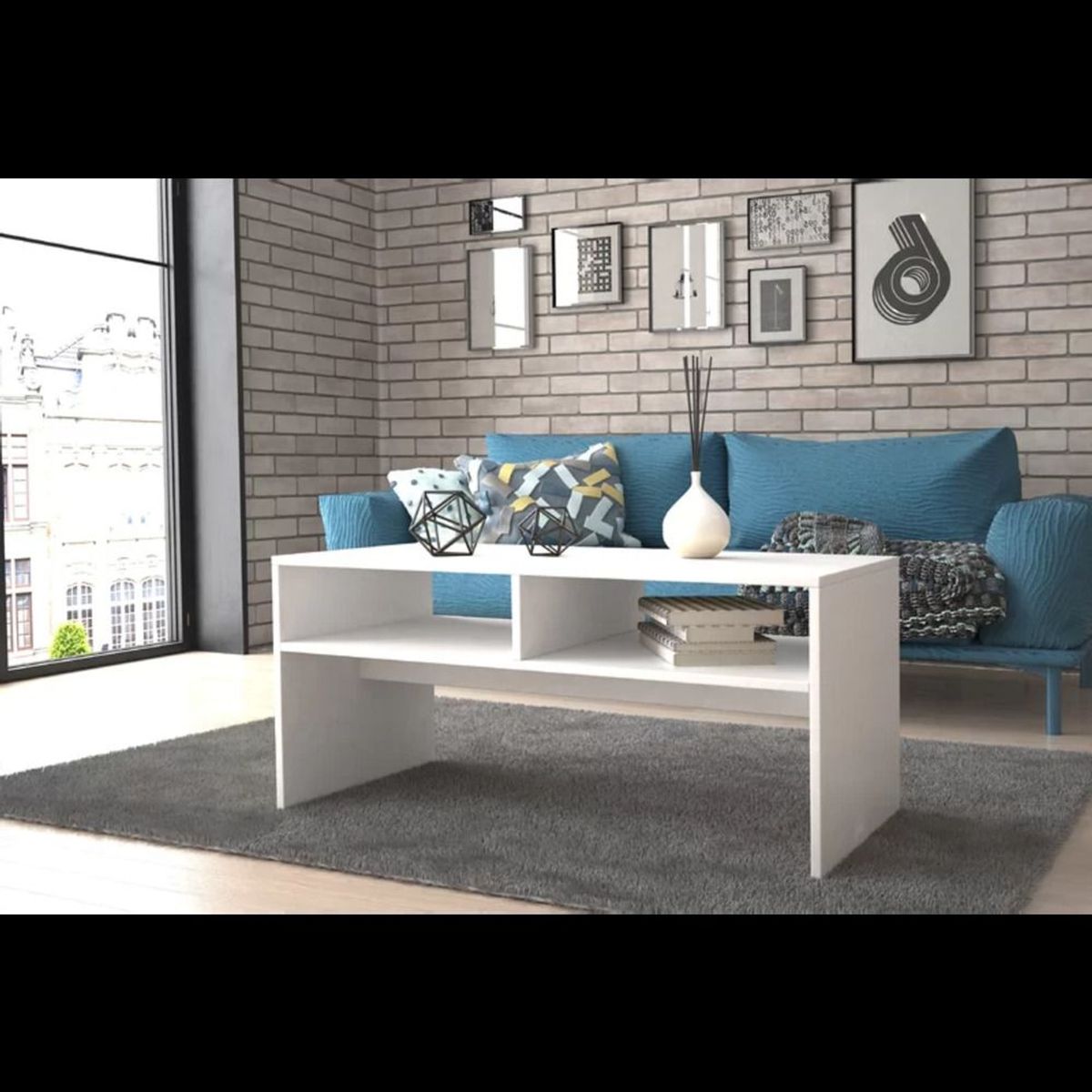 TU MESITA - Mesa de Centro Contemporánea Yakima Blanco