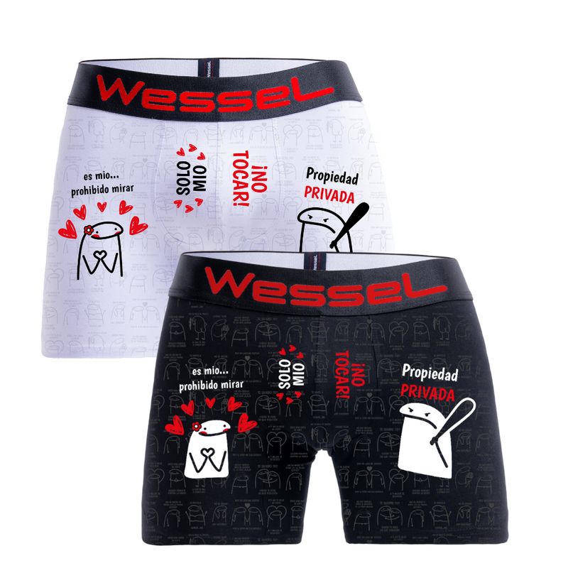 WESSEL - Boxer Pack W5 LOVE  x2 Hombre