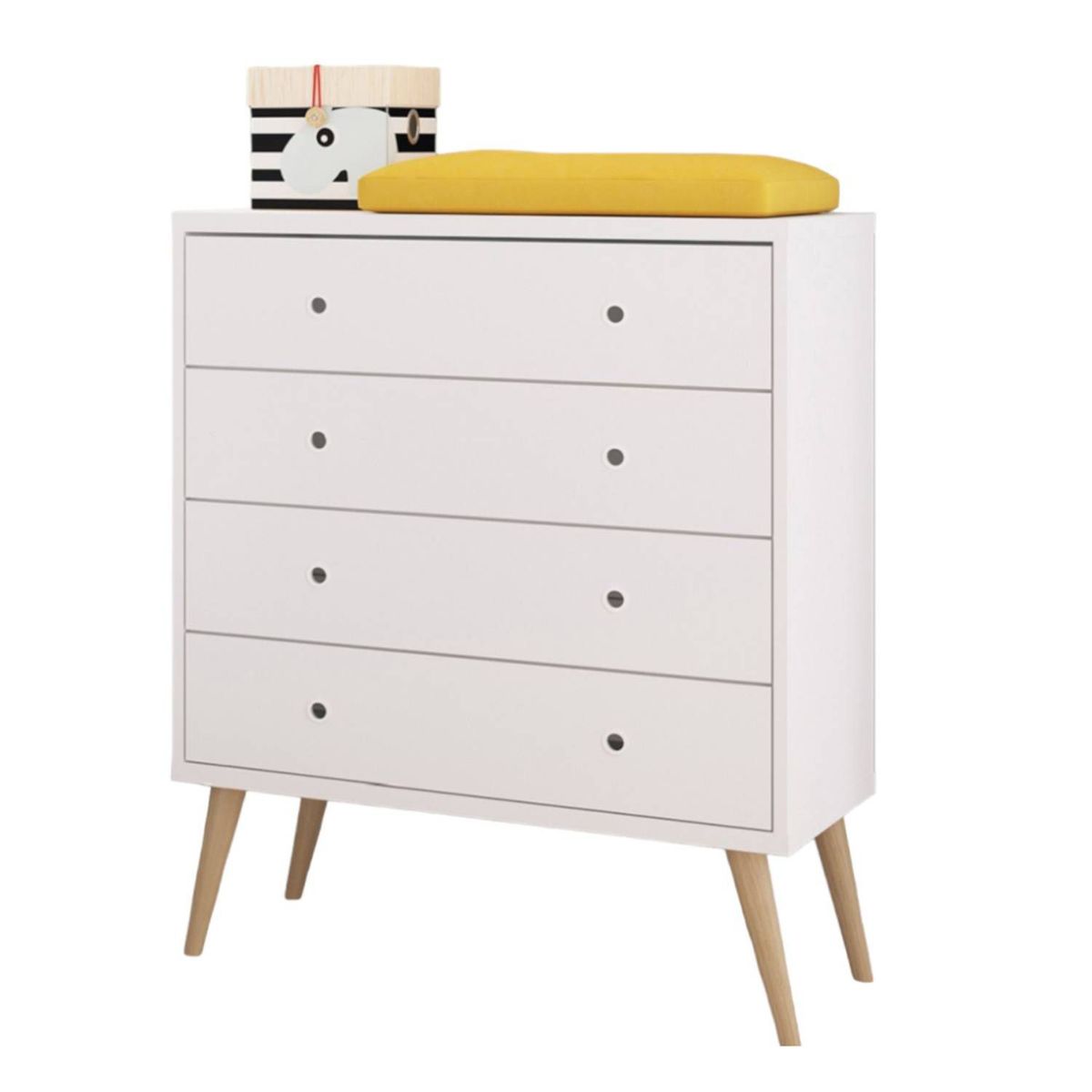 GENERICO - Cómoda Vintage Sharys 4 Cajones Armado - Gaudi