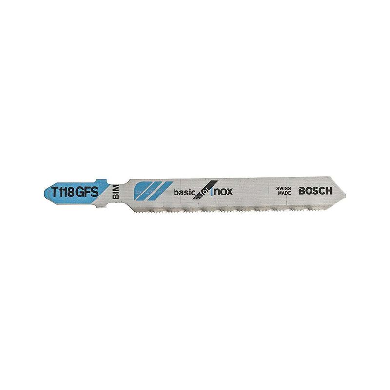 BOSCH - Hoja Caladora T118GFS X 3unid HSS RectoFino para acero inoxidable