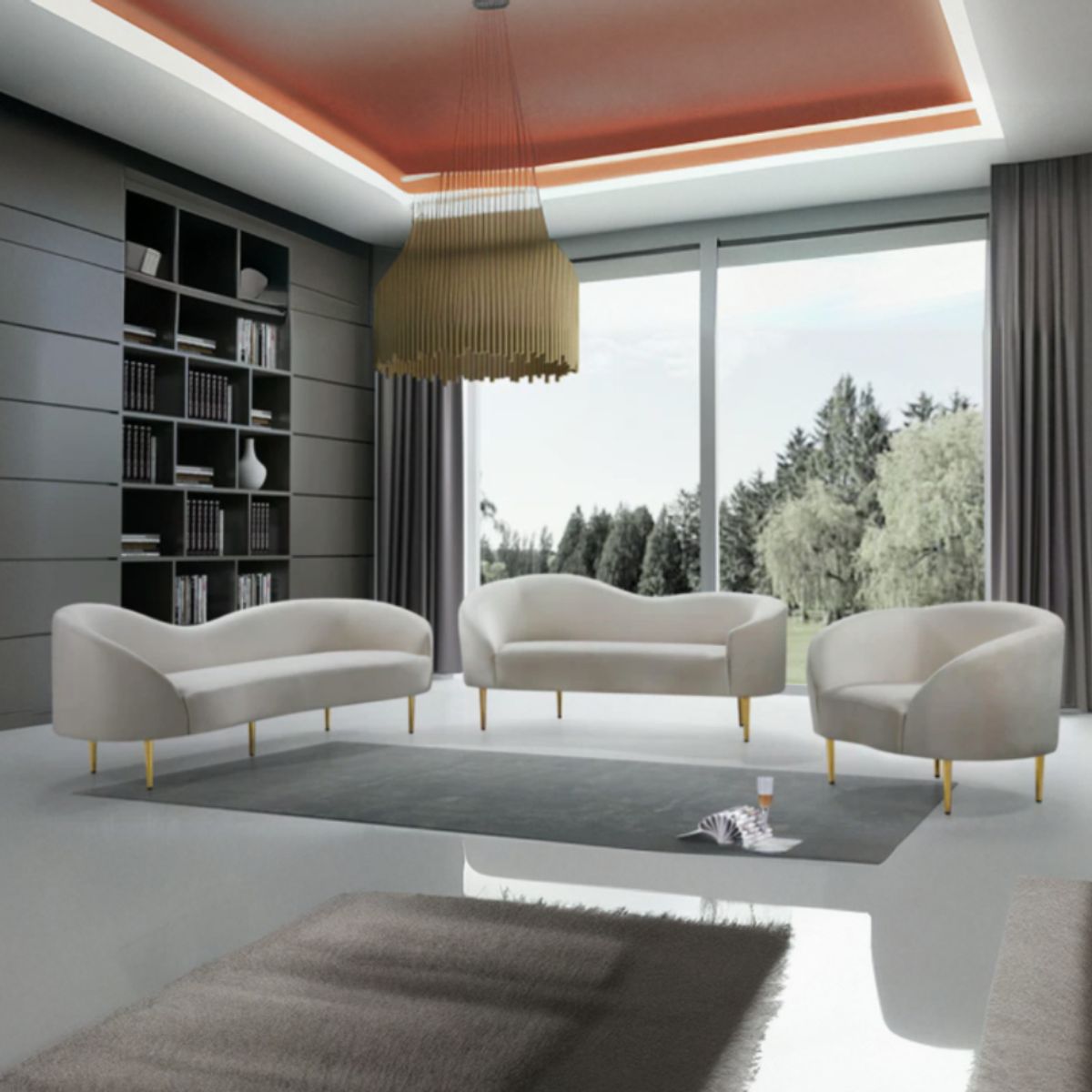 MODELARQ - SALA 3 2 1 THEO Beige