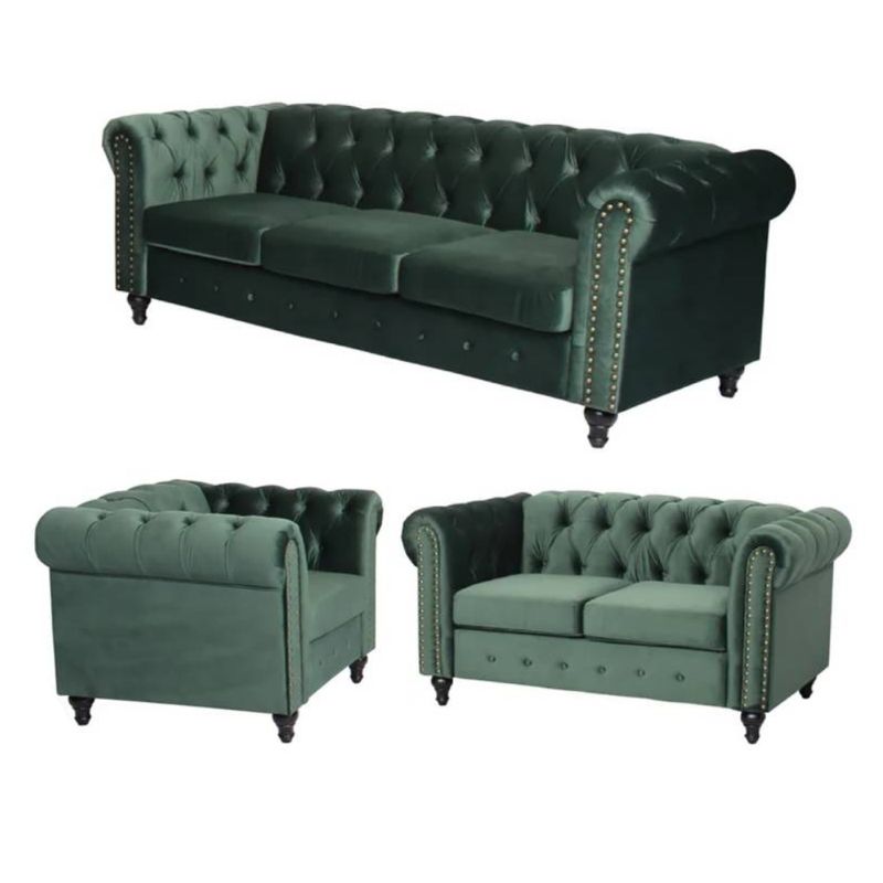 MODELARQ - SALA 3 2 1 LOUIS Verde oscuro