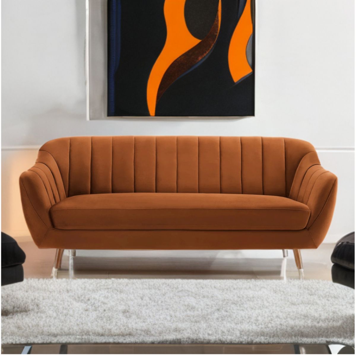 MODELARQ - SOFA 3 CUERPOS CORALIA Naranja