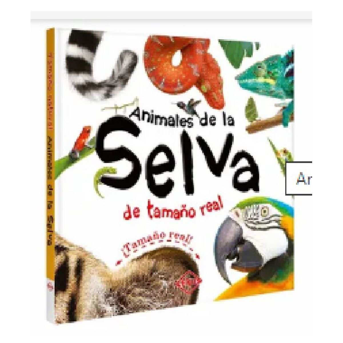 GENERICO - Libro Infantil Animales de la Selva de tamaño real