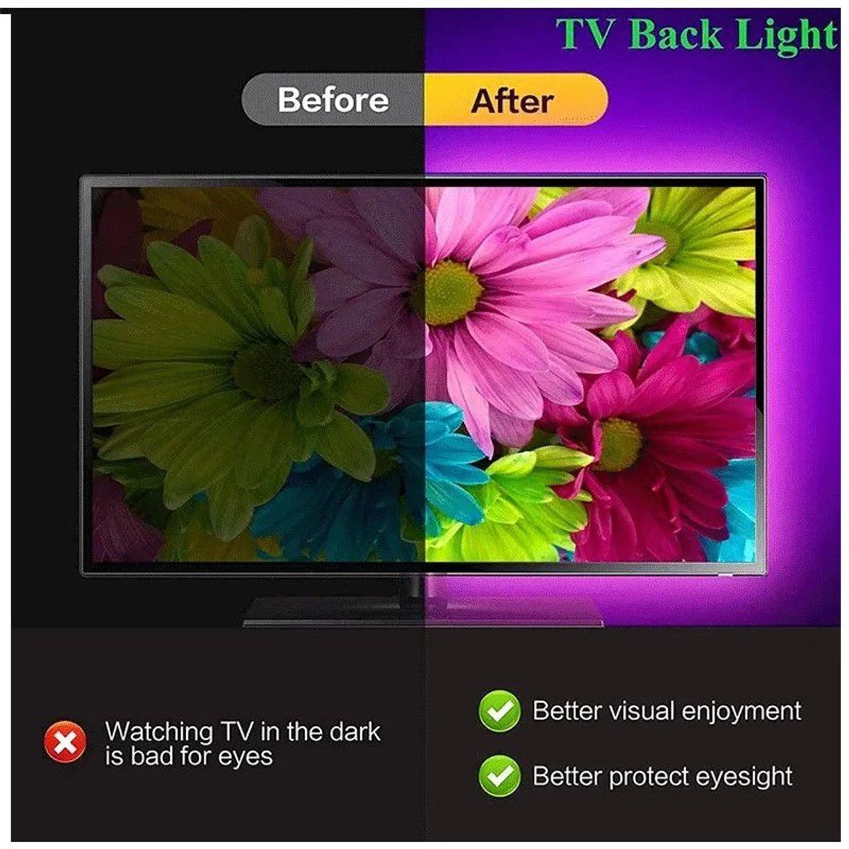 GENERICO - Cinta Led RGB 5m Control Con Transformador 12v a 220v