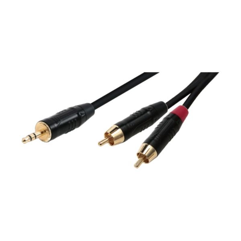 GENERICO - Cable Mini Plug Stereo 3.5MM a 2 Plug Rca 3M Soundking