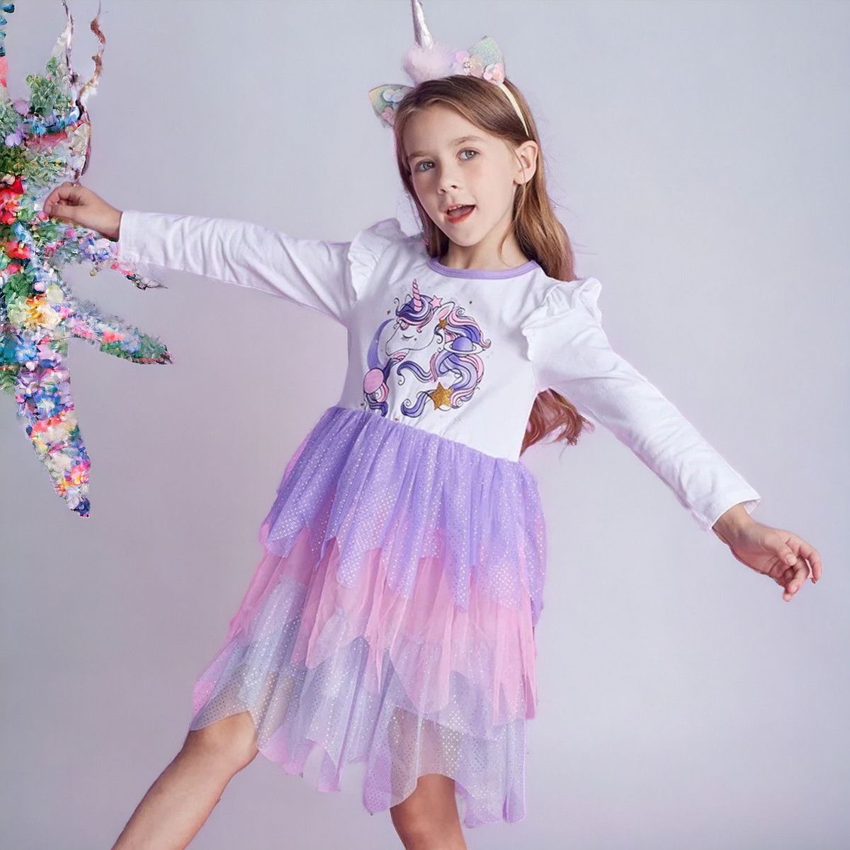 GENERICO - Vestido de Niña Unicornio