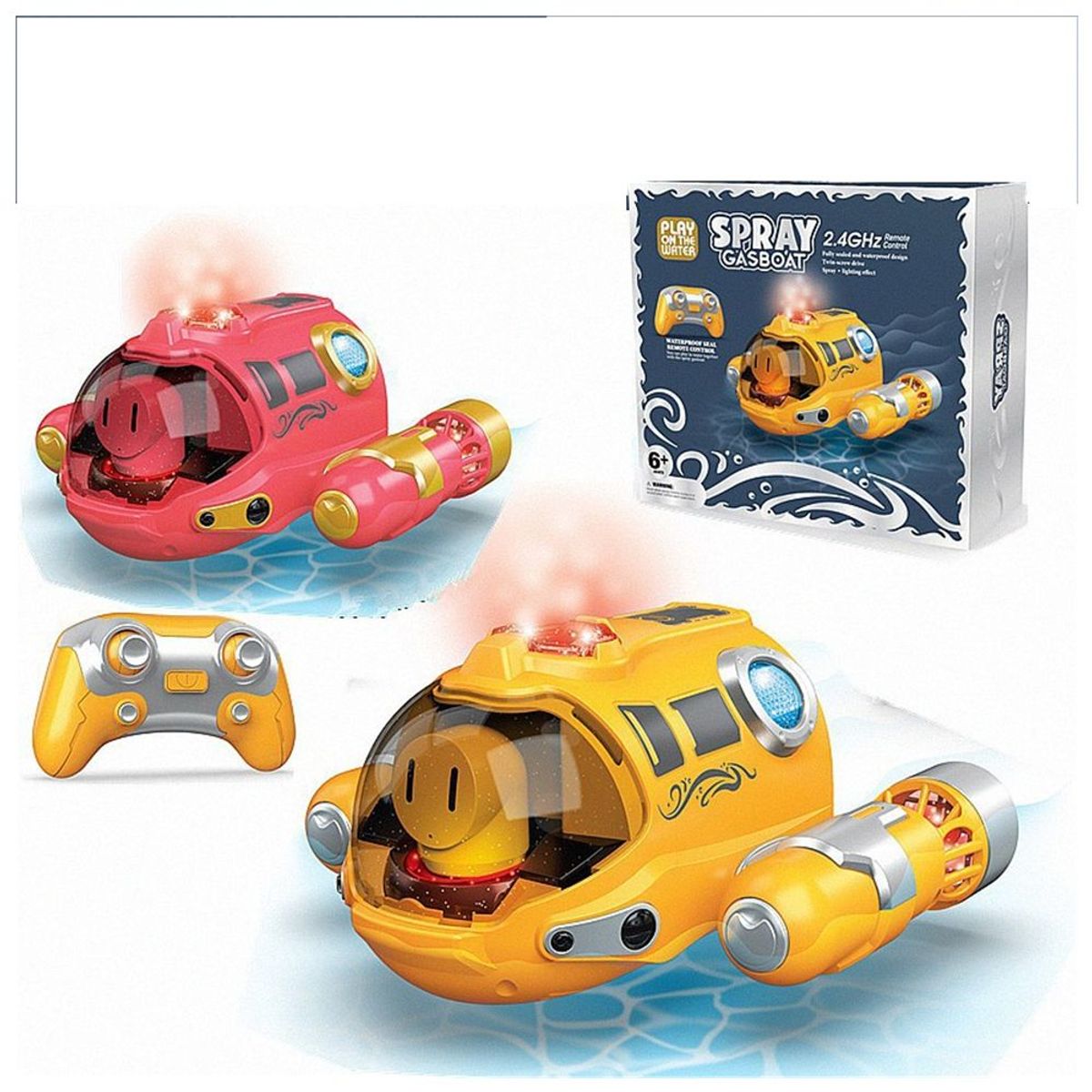 GENERICO - Mini submarino de control remoto - Rojo