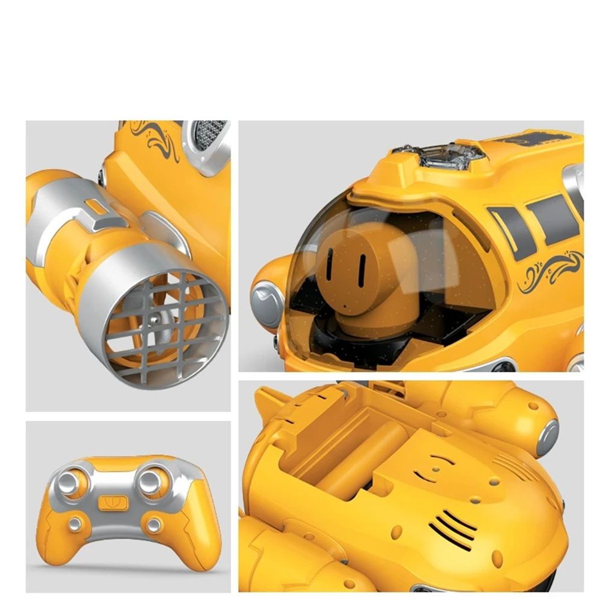 GENERICO - Mini submarino de control remoto - Rojo