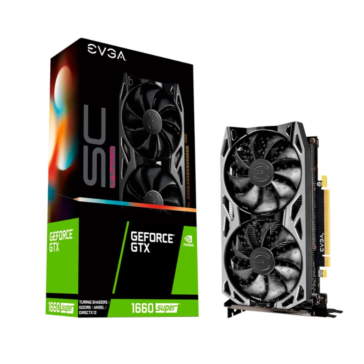 MALCREADO34458 - TARJETA DE VIDEO EVGA GEFORCE GTX 1660 6GB P/N:06G-P4-1068-KR
