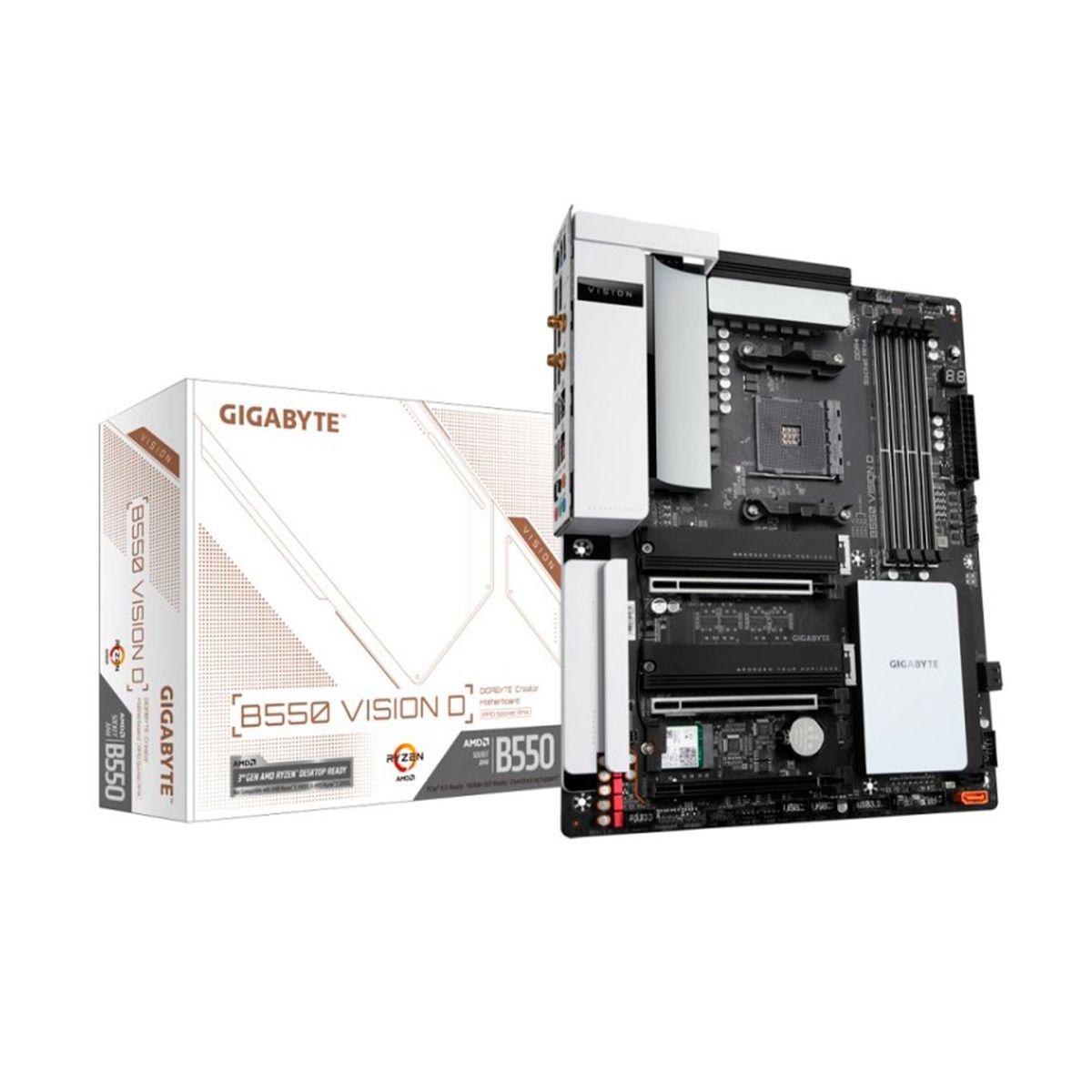 GIGABYTE - PLACA GIGABYTE B550 VISION D AM4 WI-FI RGB P/N: GAB55VSD-00-G