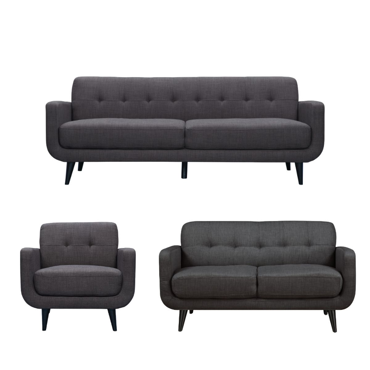 MODELARQ - SALA 3 2 1 RANDY Gris oscuro