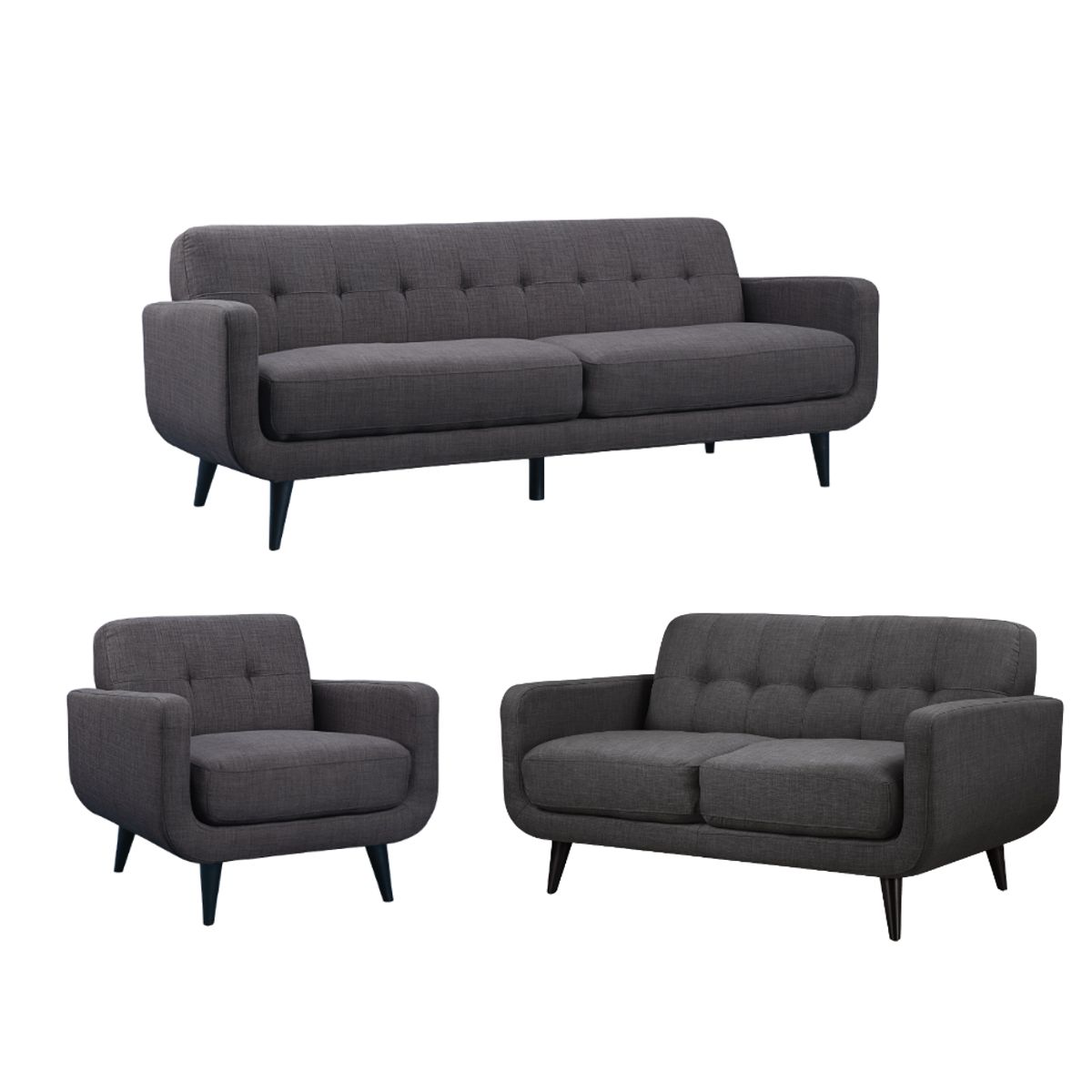 MODELARQ - SALA 3 2 1 RANDY Gris oscuro