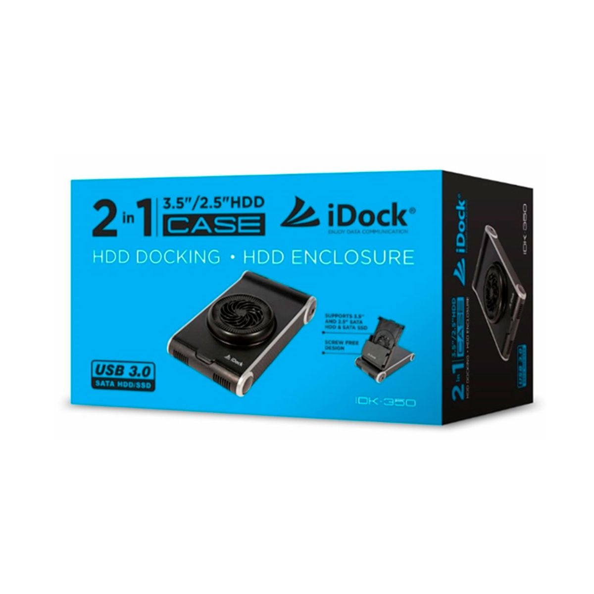 IDOCK - CASE PARA DISCO DURO IDOCK 2.5" 3.5" HDD USB 3.0 P/N: IDK-350