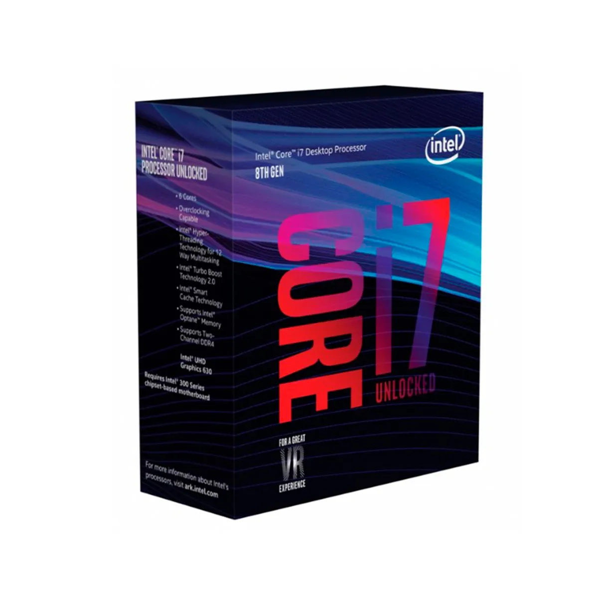 INTEL - PROCESADOR INTEL CORE I7-8700K 8 GEN 3.70 GHZ 12 MB P/N:BX80684I78700K