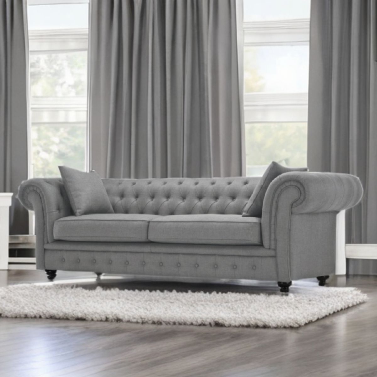 MODELARQ - SOFA 3 CUERPOS CHESTER GABRIEL Gris pizarra