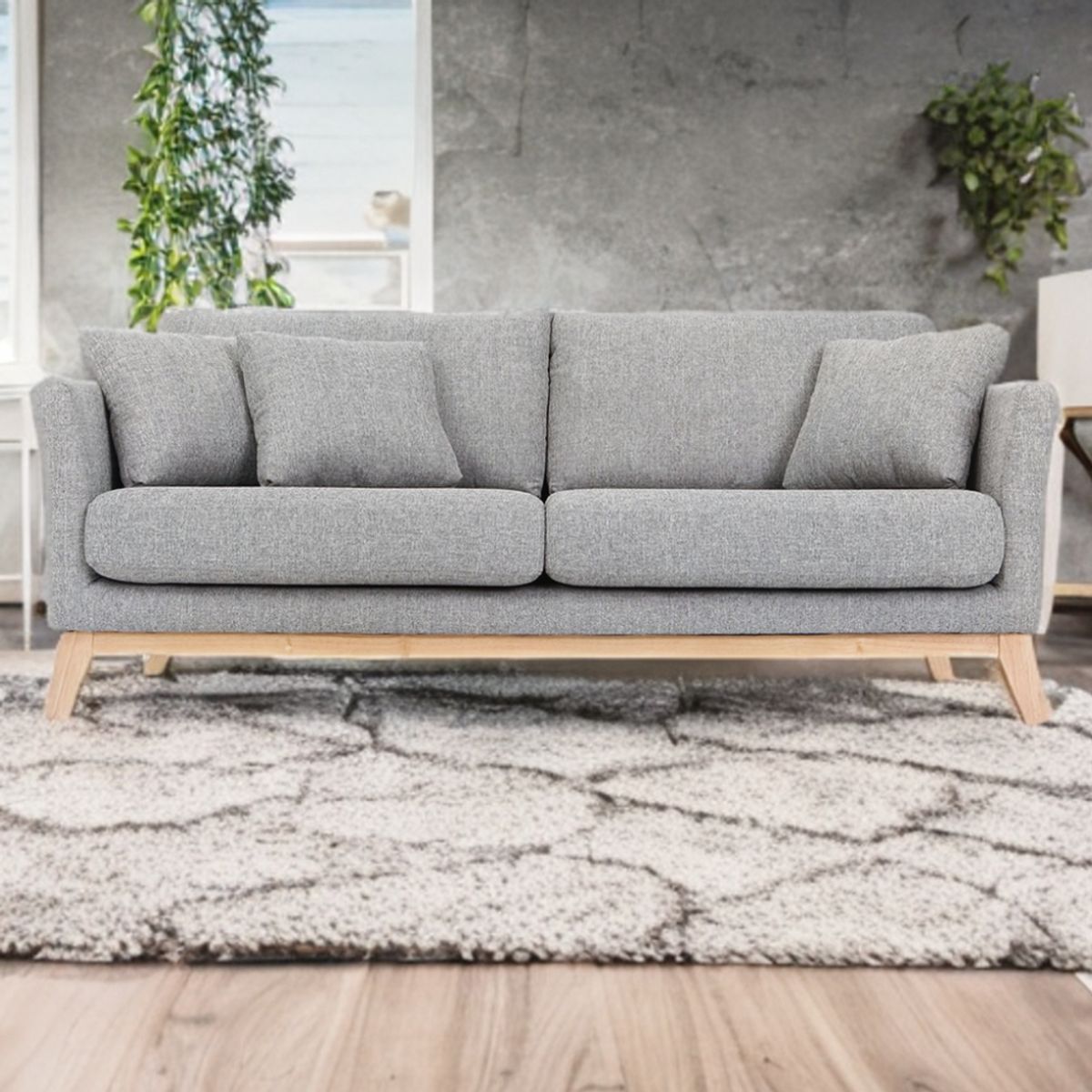 MODELARQ - SOFA 2 CUERPOS THOMAS Gris claro