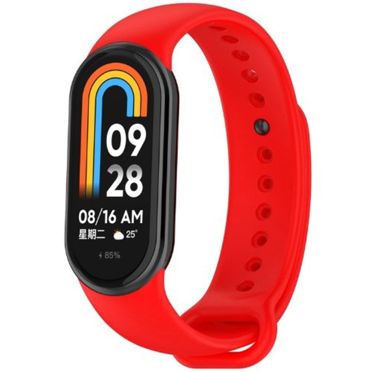 GENERICO - Correa Compatible con Xiaomi Mi Band 8 Rojo