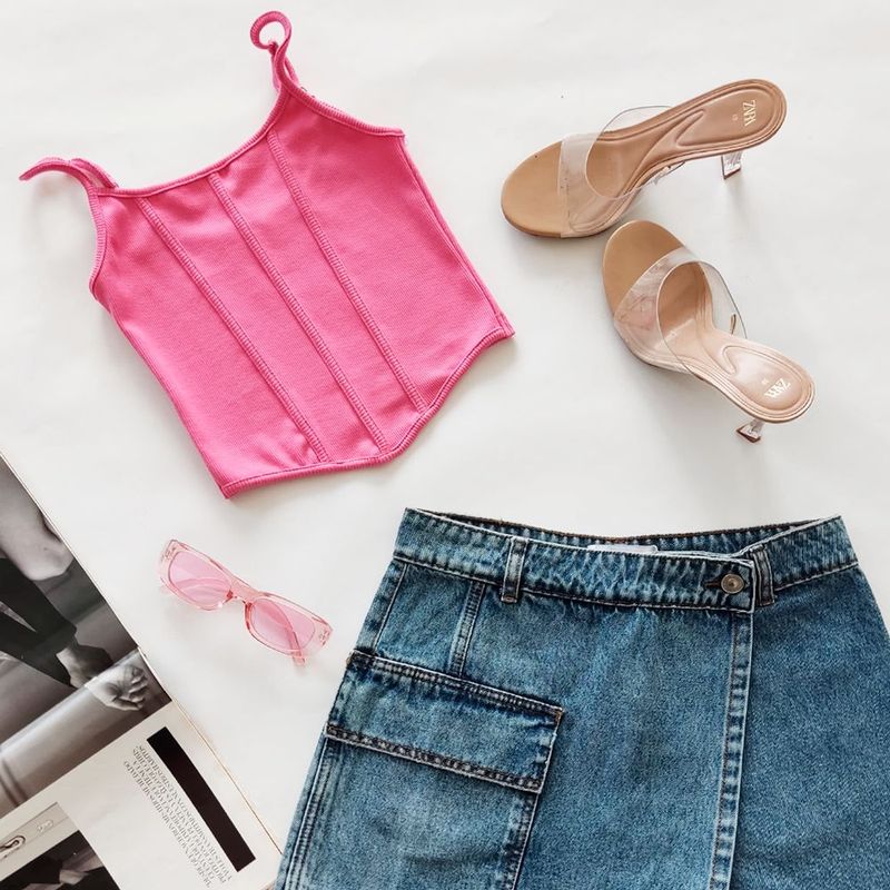 DESIRE - Top Bustier Rib Desire para Mujer