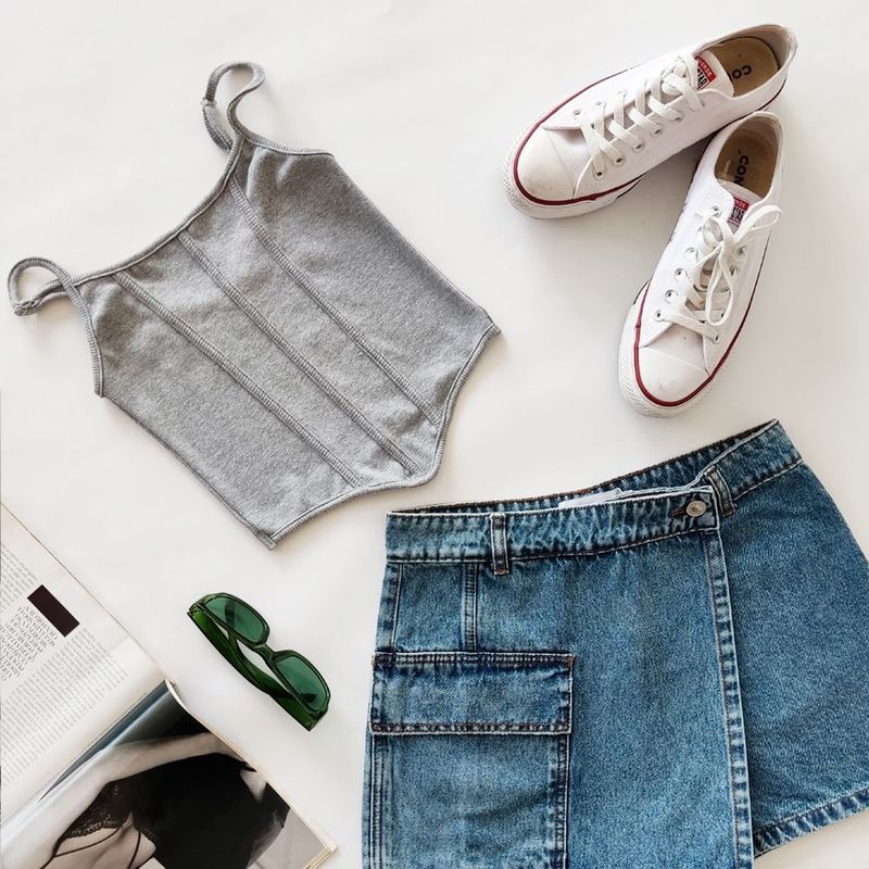 DESIRE - Top Bustier Rib Desire para Mujer