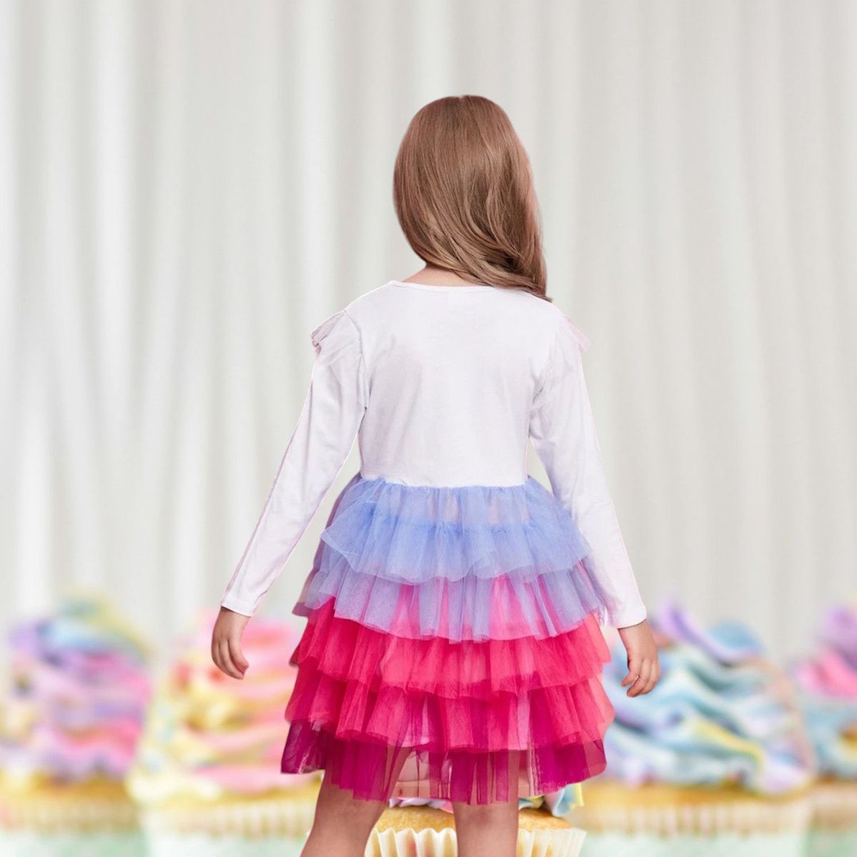 GENERICO - Vestido de Niña Unicornio Casual