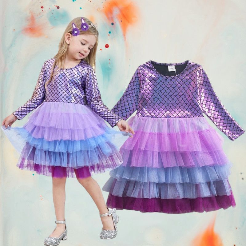 GENERICO - VESTIDO PARA NIÑA TEMATICA DE SIRENA