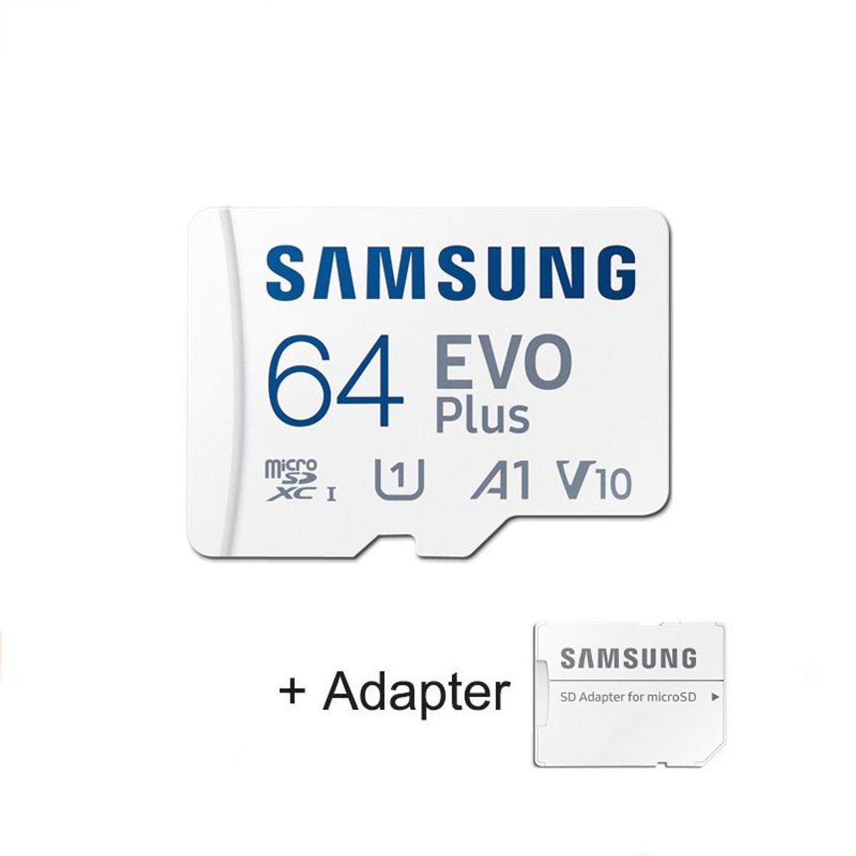 SAMSUNG - Memoria MicroSD Samsung 64gb  Evo Plus UHS-I U1 A1 V10 FHD