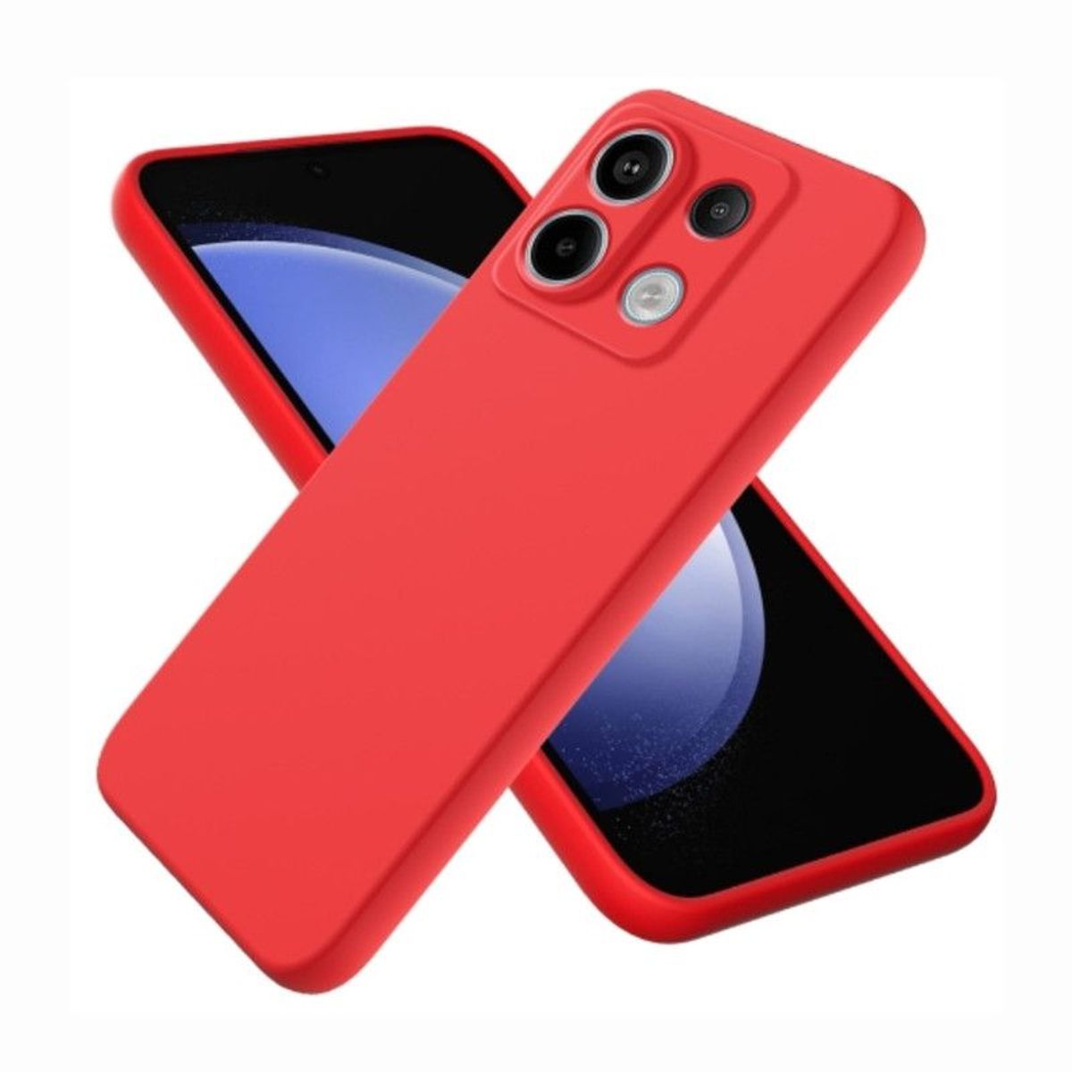 CASE - Case de Silicona Para Xiaomi Note 13 - Rojo