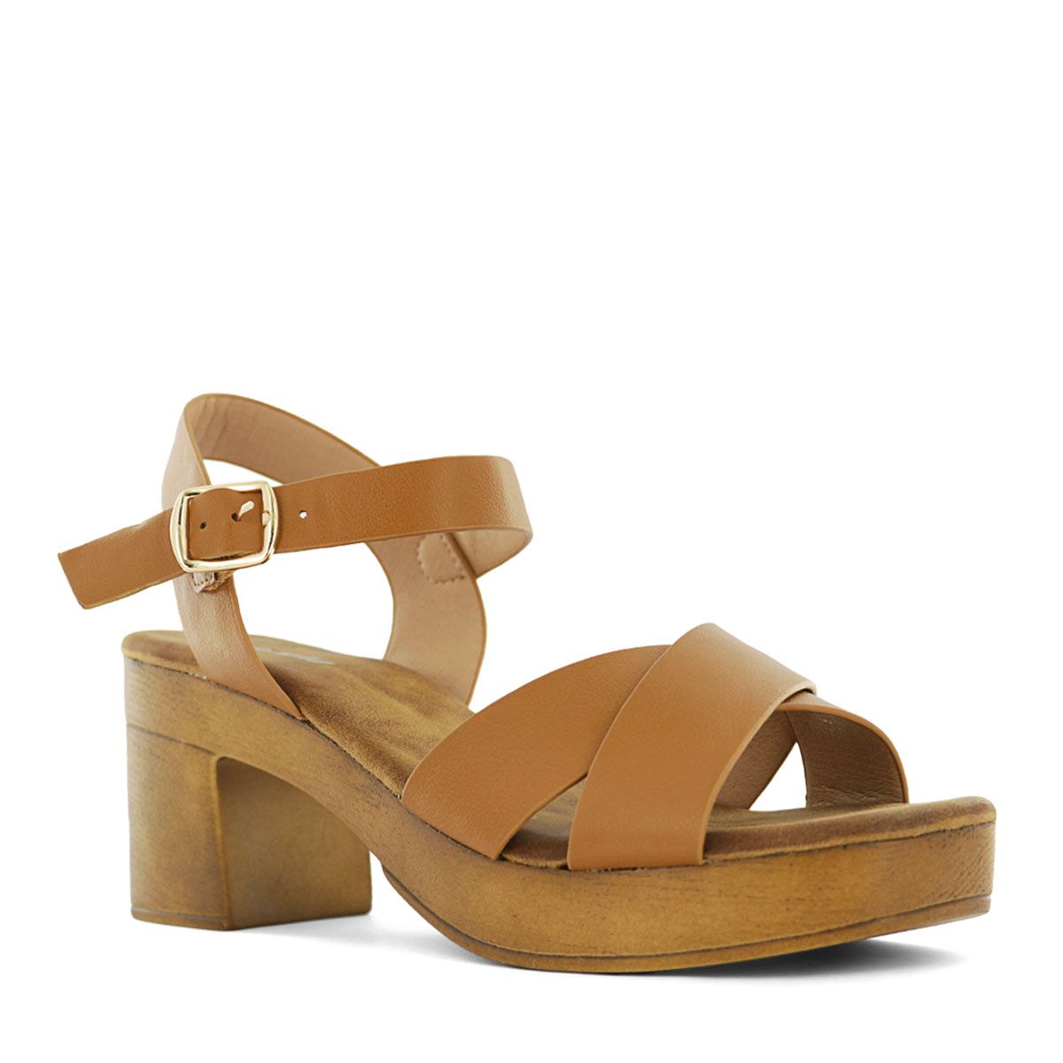 IMPULS - Sandalias con Taco Mujer Impuls Isadora02 Caramelo