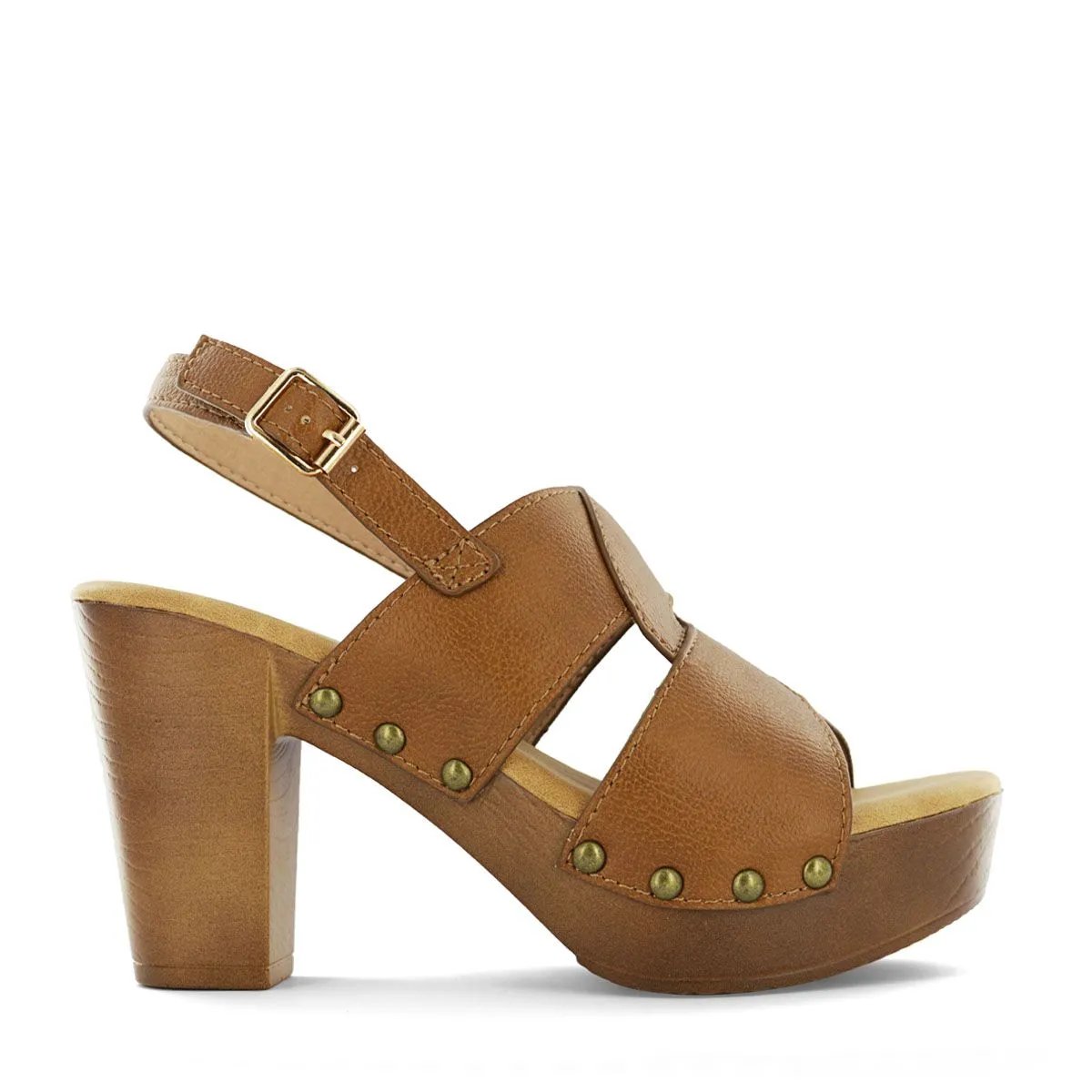 IMPULS - Sandalias con Taco Impuls Mujer Natasha04 Caramelo