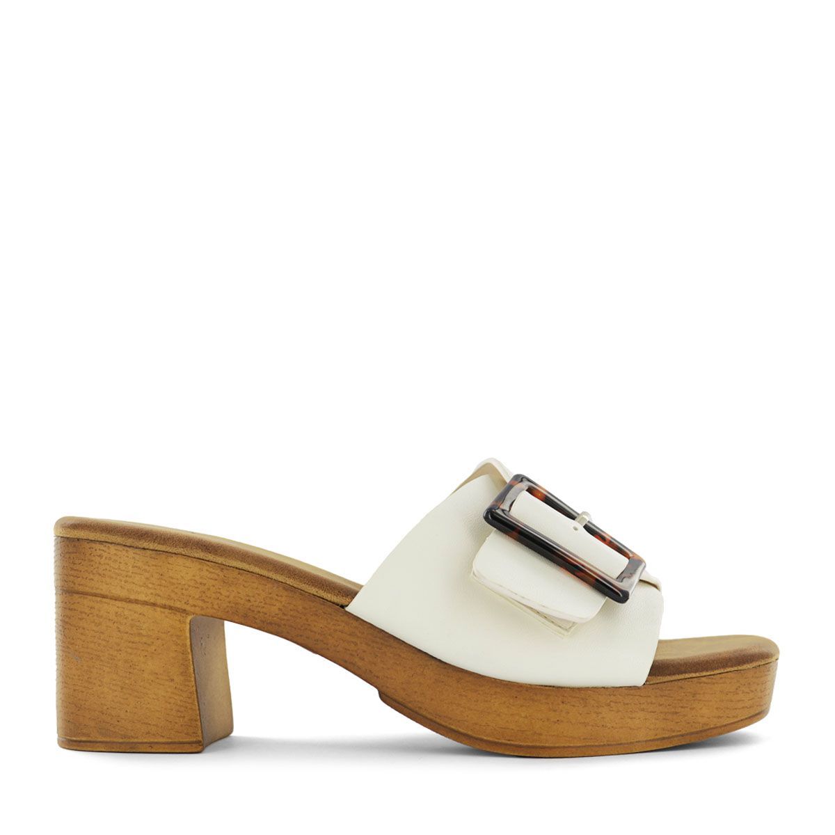 IMPULS - Sandalias con Taco Mujer Impuls Isadora01 Blanco