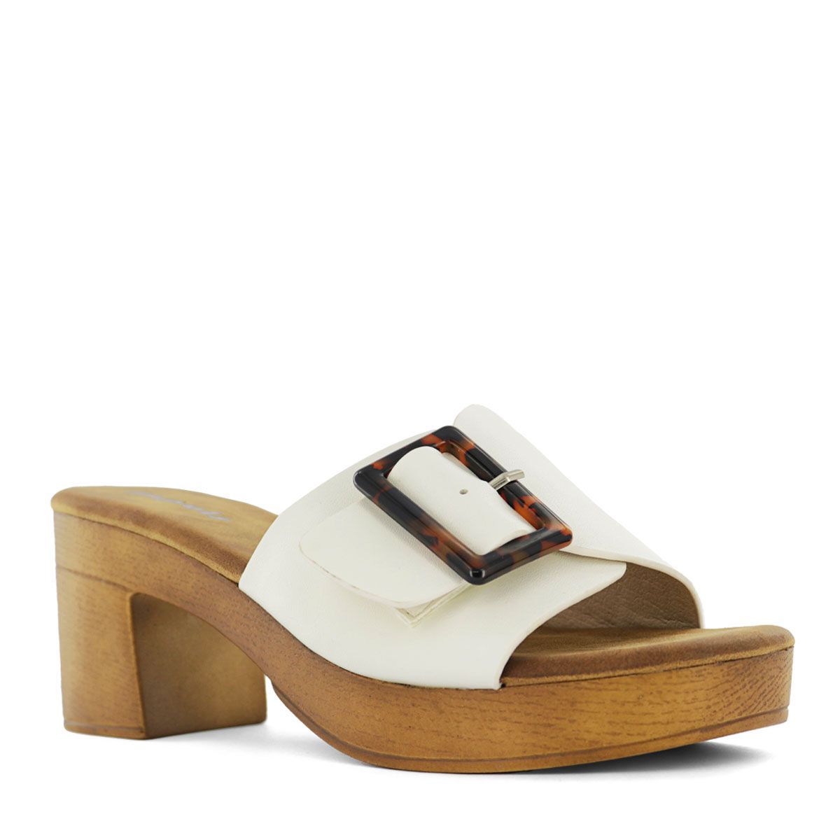 IMPULS - Sandalias con Taco Mujer Impuls Isadora01 Blanco