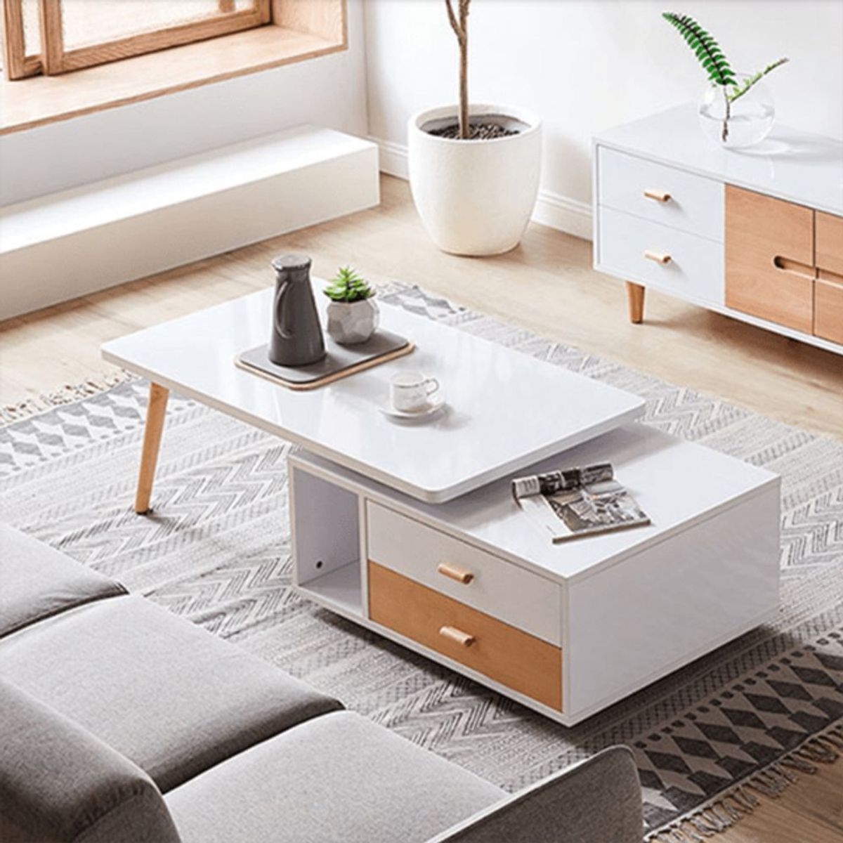 TU MESITA - Mesa de Centro Vintage Moderna Antonella