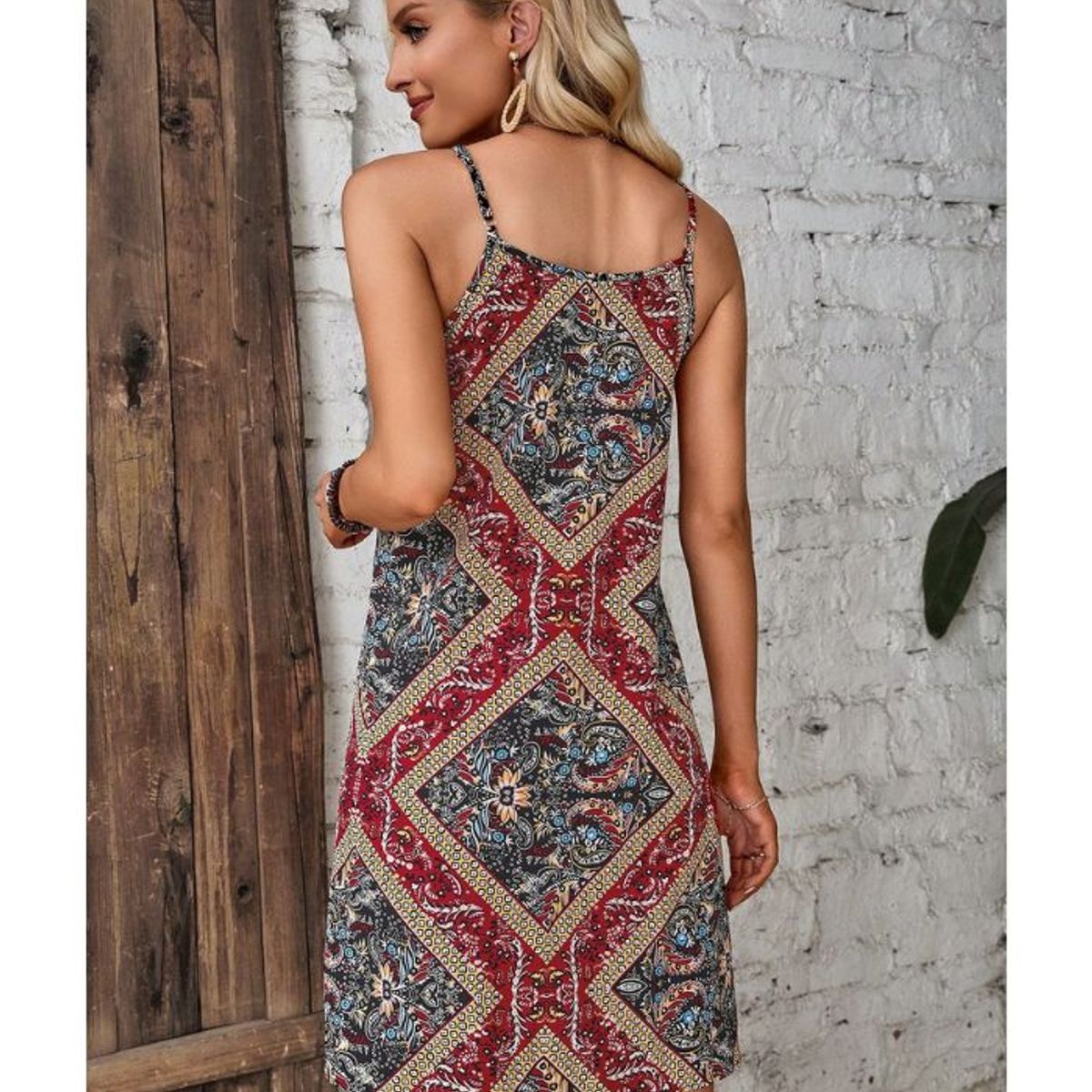 KAST PE - Vestido corto tiritas playa con Diseño Floridos - Zady - Talla M