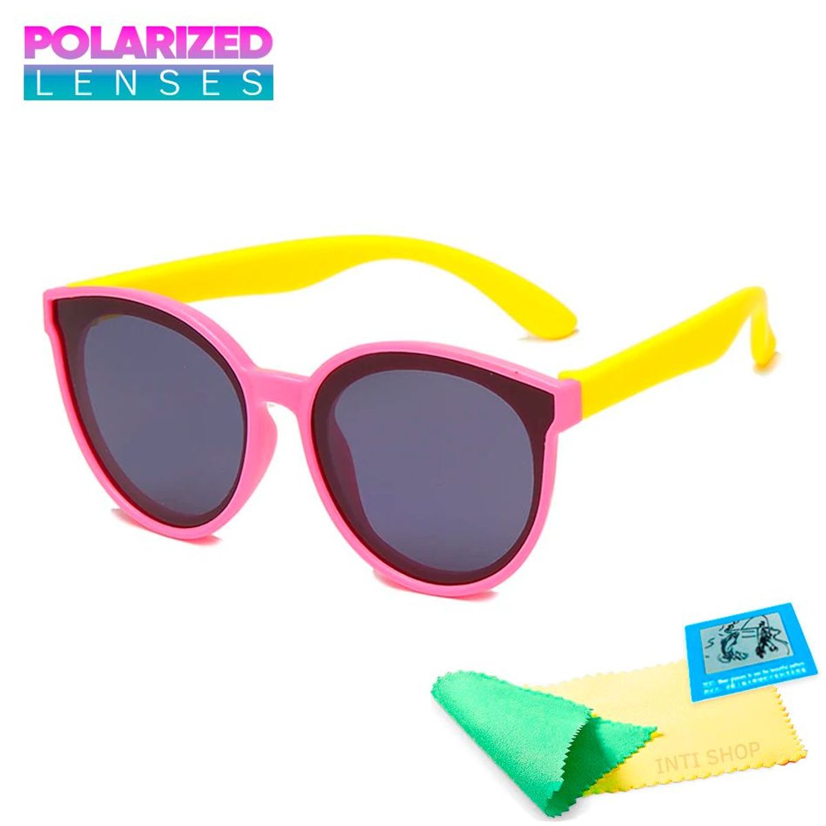 GENERICO - Lentes de Sol Polarizado Para Niñas uv400 Flex - Rosa amari