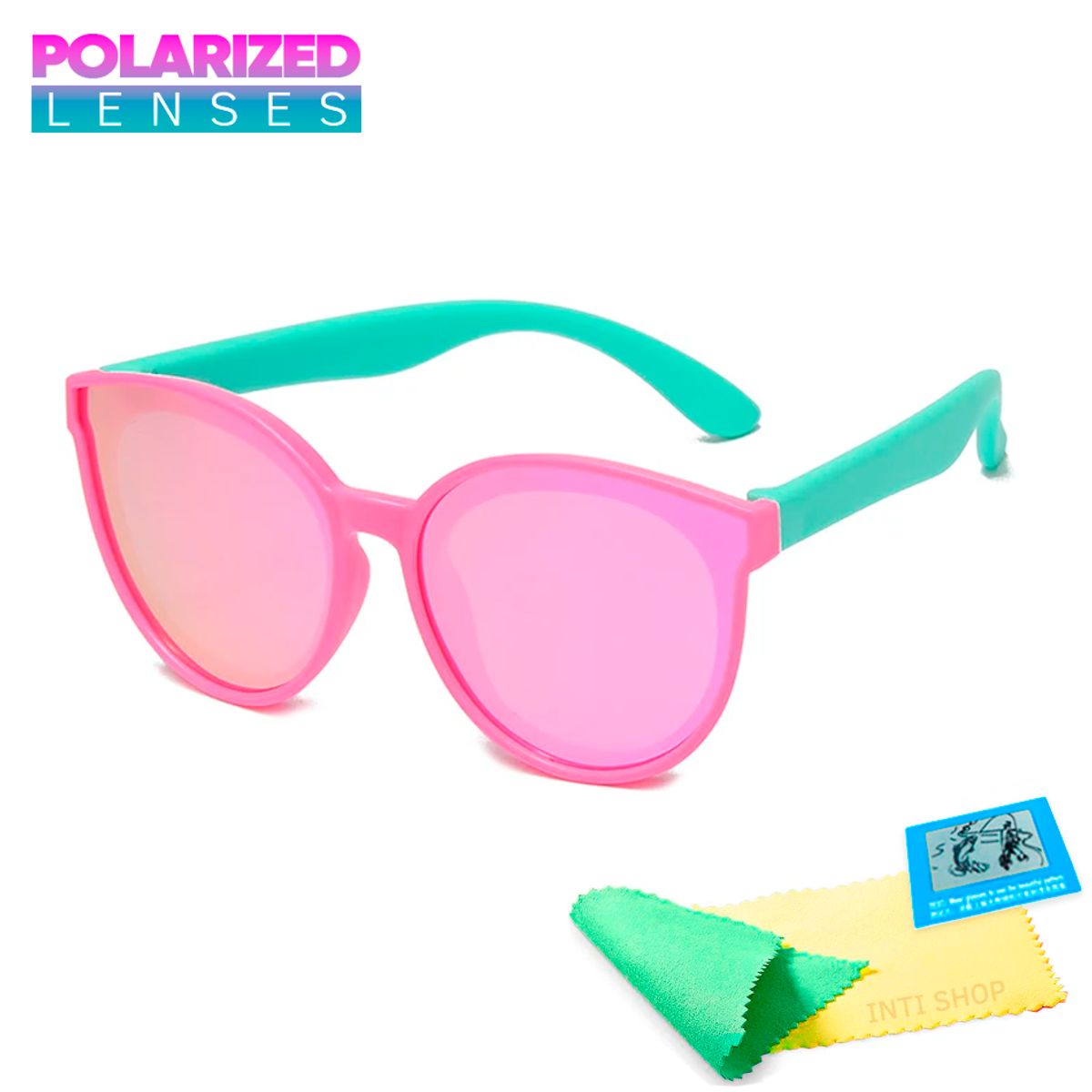 GENERICO - Lentes de Sol Polarizado Para Niñas uv400 Flex - Rosa amar
