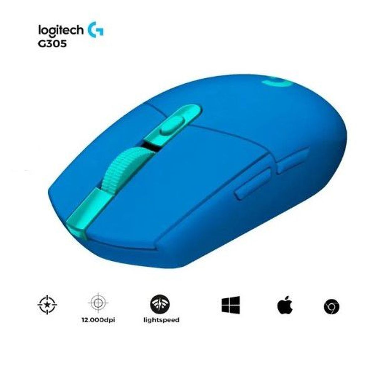 LOGITECH - Mouse Logitech G305 Ligthspeed - Azul