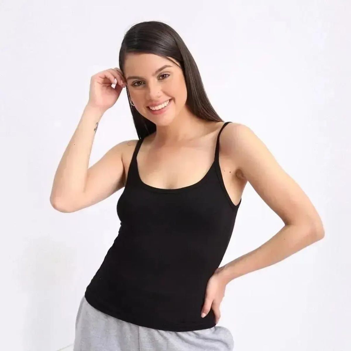 OSHIK - BIPACK TOPS NEGRO Y BEIGE