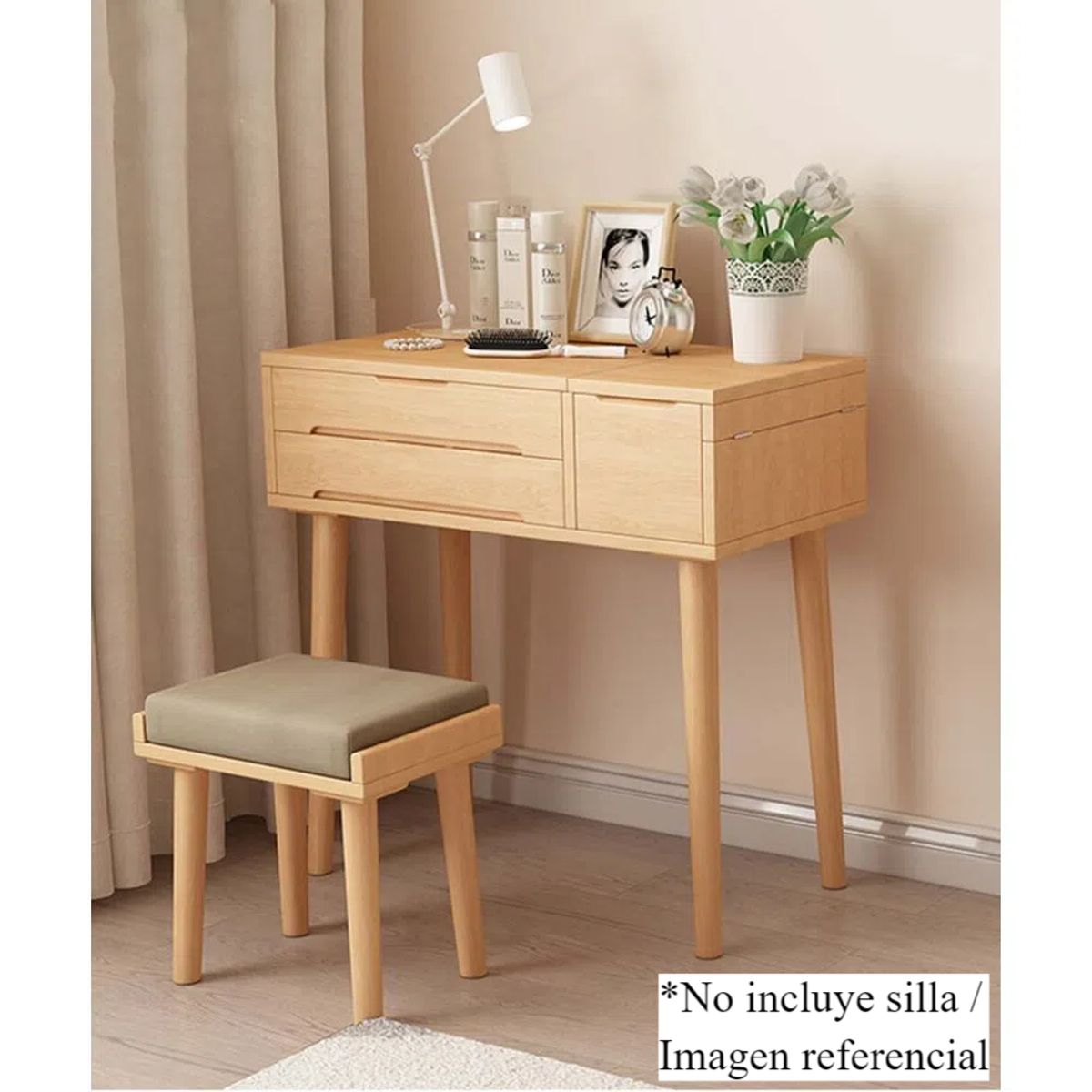 TU MESITA - Tocador Juvenil práctico Leyla color Duna TU MESITA