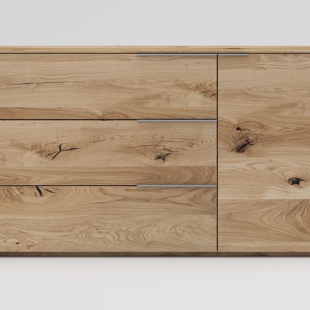 TU MESITA - Cómoda Rústica Fénix 3 cajones 1 puerta TU MESITA color Duna