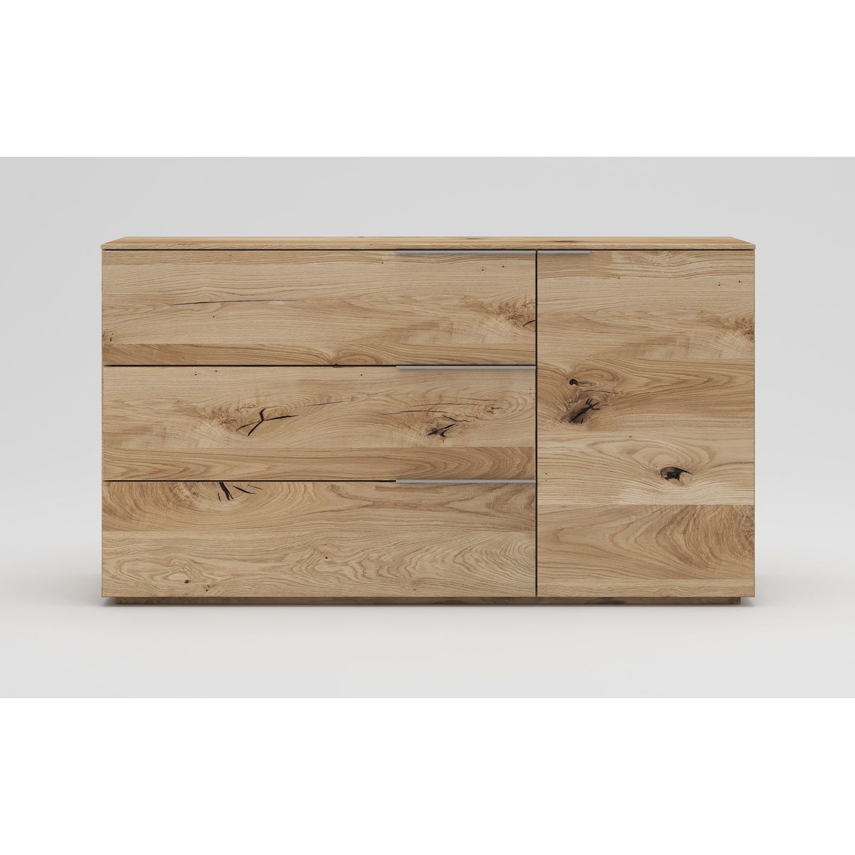 TU MESITA - Cómoda Rústica Fénix 3 cajones 1 puerta TU MESITA color Duna