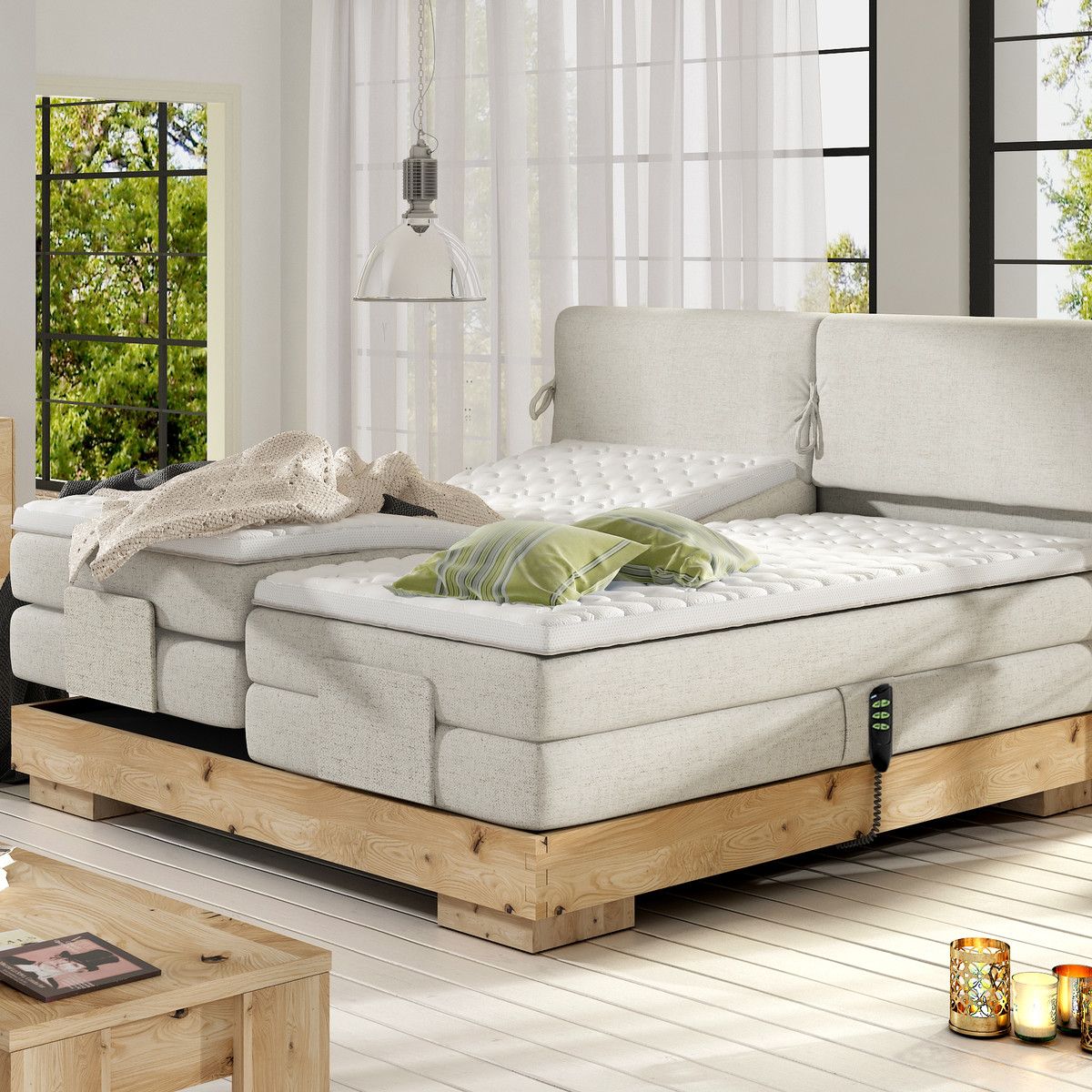 TU MESITA - Cómoda Rústica Fénix 3 cajones 1 puerta TU MESITA color Duna