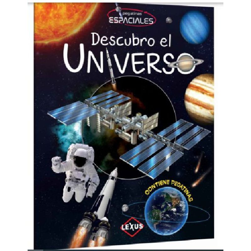 GENERICO - Libro Infantil Descubre el Universo con Pegatinas