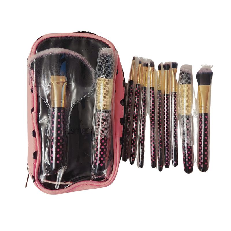 GENERICO - SET DE BROCHAS PARA MAQUILLAJE DE 11pzas